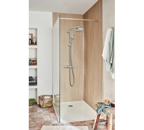 Душевая стойка с термостатом Jacob Delafon Atom круглый дизайн E36124-CP