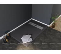 Поддон душевой Aquanet Delight NEW 1400х900х30 мм черный камень без сифона 00258899