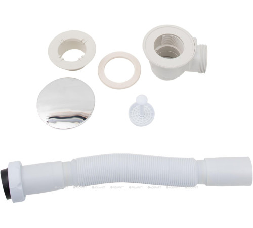 Поддон душевой Aquanet НХ515 четверть круга акриловый 90х90х15 см слив слева 00180696