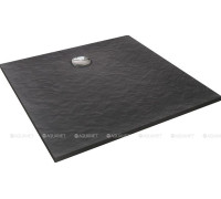 Душевой поддон Jacob Delafon Tolbiac 100x100 см искусственный камень черный матовый E6D328RU-NGM