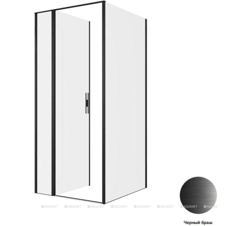 Душевое ограждение Allen Brau Priority 900х1000 мм 8 мм черный браш 3.31027.BBA/3.31048.BBA