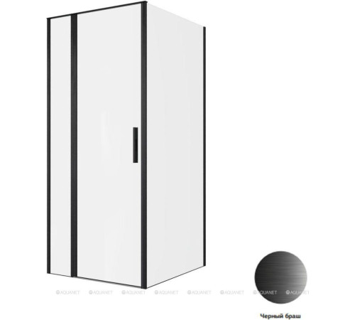 Душевое ограждение Allen Brau Priority 900х1000 мм 8 мм черный браш 3.31027.BBA/3.31048.BBA