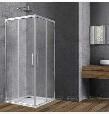 Душевой уголок Vincea Soft 900х900 мм хром стекло прозрачное VSS-3SO900CL