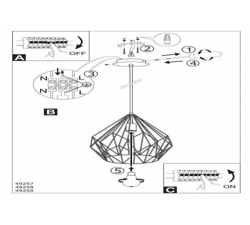 Подвесной светильник Eglo ПРОМО Carlton 49259
