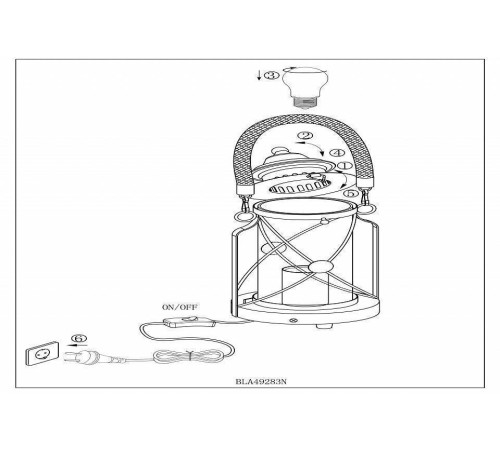 Настольная лампа декоративная Eglo ПРОМО Bradford 49283