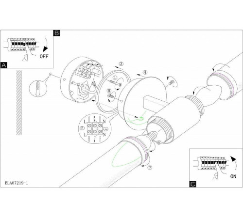 Светильник на штанге Eglo Palmera 87222