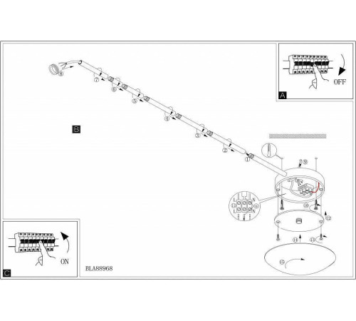 Подвес Eglo ПРОМО Extention 88969