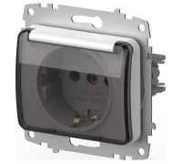 Розетка с заземлением с крышкой, без рамки Elbi Eleсtriс Jazz 607-010200-218