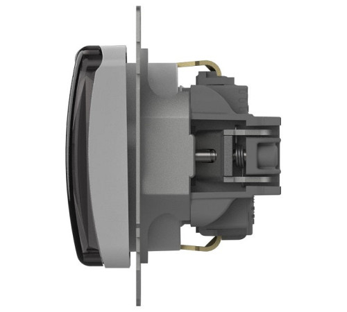 Розетка с заземлением с крышкой, без рамки Elbi Eleсtriс Jazz 607-010200-218