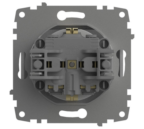 Розетка с заземлением с крышкой, без рамки Elbi Eleсtriс Jazz 607-010200-218