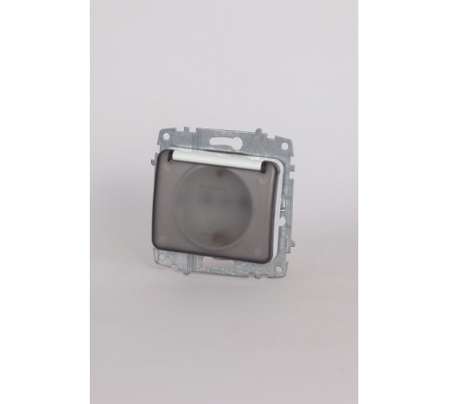 Розетка с заземлением с крышкой, без рамки Elbi Eleсtriс Jazz 607-010200-218