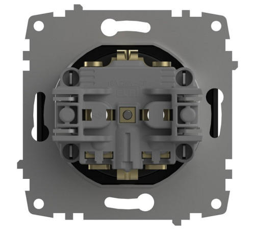 Розетка с заземлением, без рамки Elbi Eleсtriс Jazz 607-014800-217