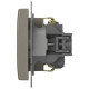 Розетка с заземлением, без рамки Elbi Eleсtriс Zena Vega 609-011400-217