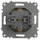 Розетка с заземлением с крышкой, без рамки Elbi Eleсtriс Zena Vega 609-011400-218