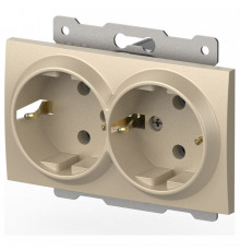 Розетка двойная с заземлением, без рамки Elbi Eleсtriс Zena Vega 609-012500-907