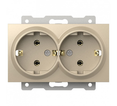 Розетка двойная с заземлением, без рамки Elbi Eleсtriс Zena Vega 609-012500-907