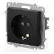 Розетка с заземлением и со шторкой, без рамки Elbi Eleсtriс Zena Vega 609-014800-243
