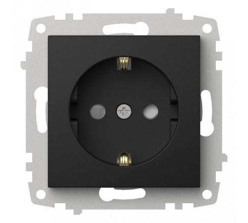Розетка с заземлением и со шторкой, без рамки Elbi Eleсtriс Zena Vega 609-014800-243