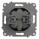 Розетка с заземлением и со шторкой, без рамки Elbi Eleсtriс Zena Vega 609-014800-243
