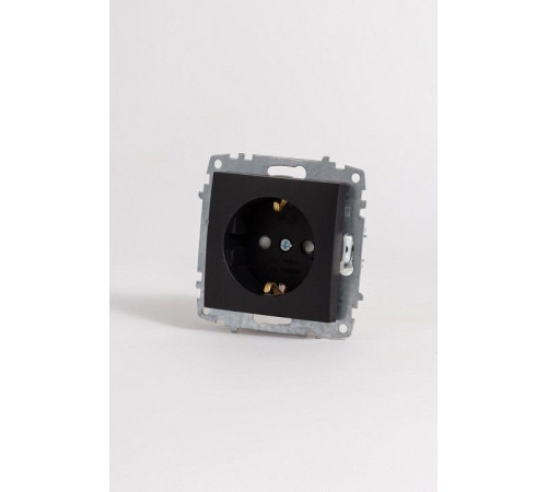 Розетка с заземлением и со шторкой, без рамки Elbi Eleсtriс Zena Vega 609-014800-243