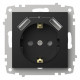 Розетка с заземлением и со шторкой и 2хUSB type A, без рамки Elbi Eleсtriс Zena Vega 609-014800-317