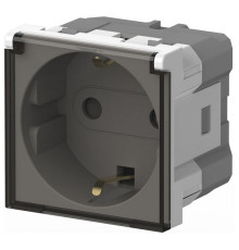 Розетка с заземлением с крышкой, без рамки Elbi Eleсtriс Moda Vox 611-040232-218