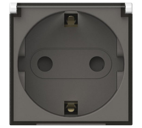 Розетка с заземлением с крышкой, без рамки Elbi Eleсtriс Moda Vox 611-040232-218