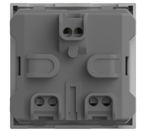 Розетка с заземлением с крышкой, без рамки Elbi Eleсtriс Moda Vox 611-040232-218