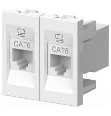 Розетка двойная Ethernet RJ-45 без рамки Elbi Eleсtriс Moda Vox 611-040232-248