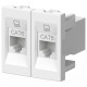 Розетка двойная Ethernet RJ-45 без рамки Elbi Eleсtriс Moda Vox 611-040232-248