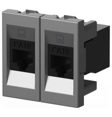 Розетка двойная Ethernet RJ-45 без рамки Elbi Eleсtriс Moda Vox 611-041032-248