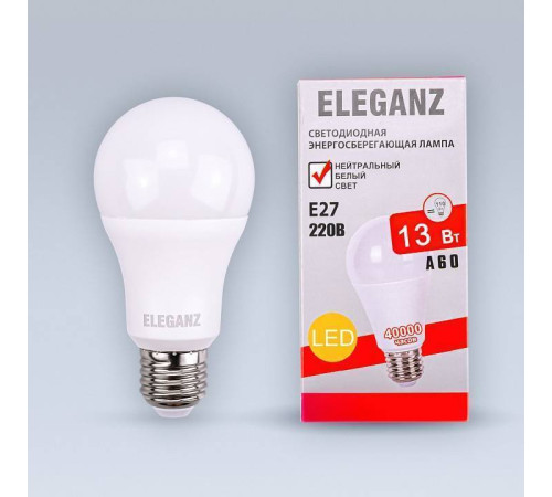 Лампа светодиодная Eleganz E27 13Вт 4500K 1371