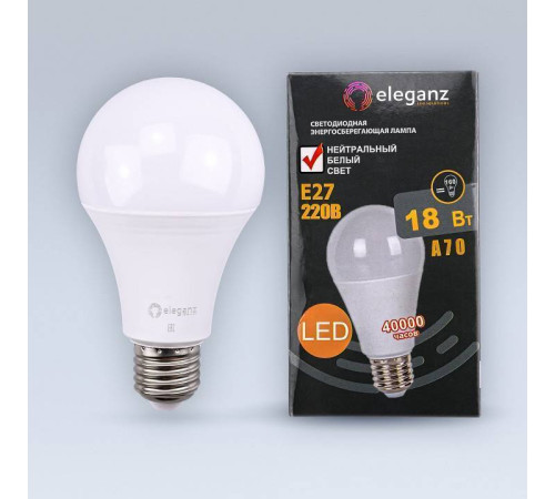 Лампа светодиодная Eleganz E27 18Вт 4500K 1399