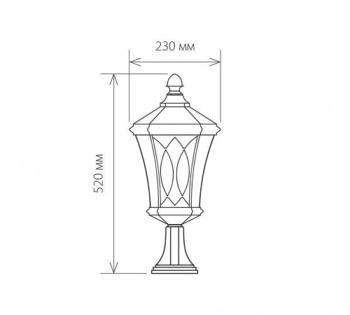 Наземный низкий светильник Elektrostandard Virgo a031922