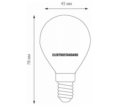 Лампа светодиодная Elektrostandard Mini Classic F E14 6 Вт 3300 K a049060