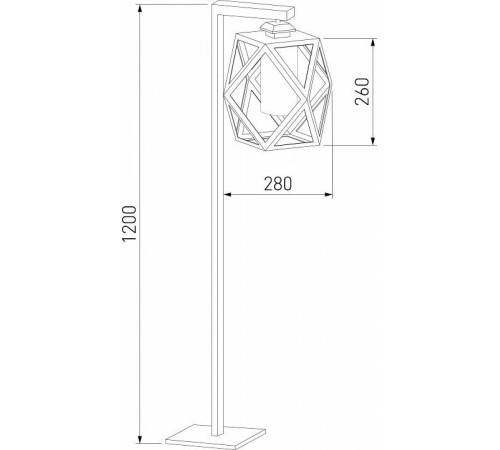 Наземный высокий светильник Elektrostandard Ambra a056235