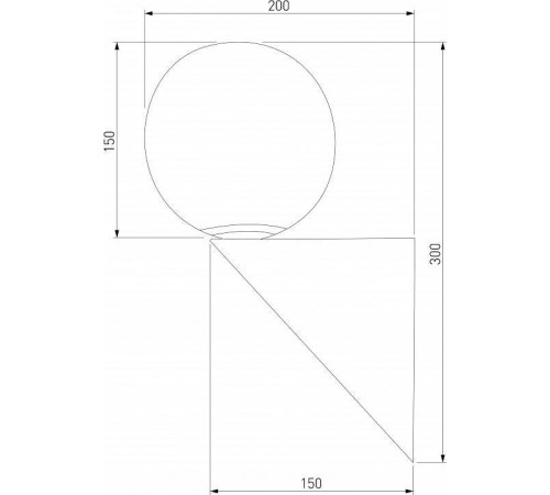 Светильник на штанге Elektrostandard Gravity черный a063378