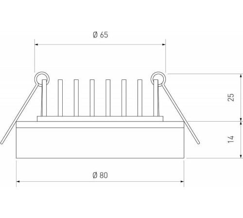 Встраиваемый светильник Elektrostandard Aster a063989