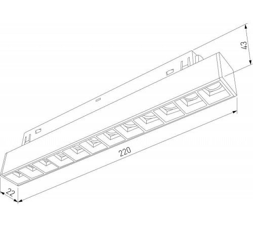 Встраиваемый светильник Elektrostandard Slim Magnetic a064529