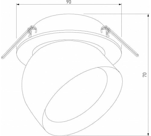 Встраиваемый светильник Elektrostandard Uno a065453