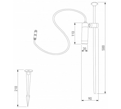 Уличный светильник Elektrostandard Covert a066694