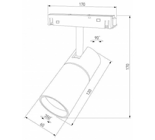Светильник на штанге Elektrostandard Slim Magnetic a067379