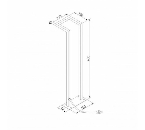 Наземный высокий светильник Elektrostandard Stels a067901