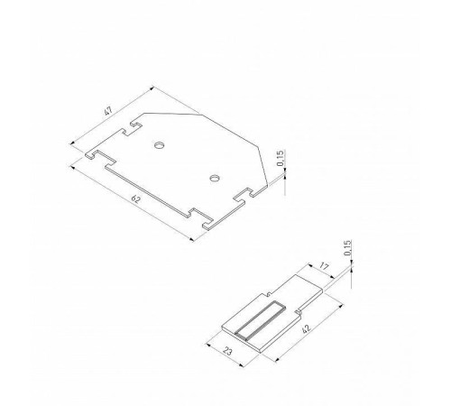 Заглушка для трека Elektrostandard Slim Magnetic 85233/00