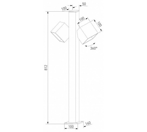 Наземный низкий светильник Elektrostandard Fjord 35195/F