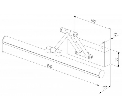 Подсветка для картины Elektrostandard Monza 40156/LED