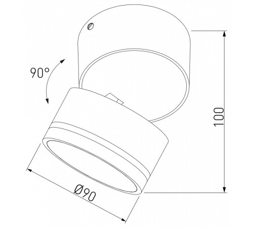 Накладной светильник Elektrostandard OKKO 35157/U