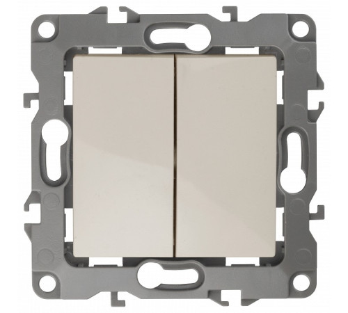 Переключатель двухклавишный без рамки Эра Эра 12 12-1104-02