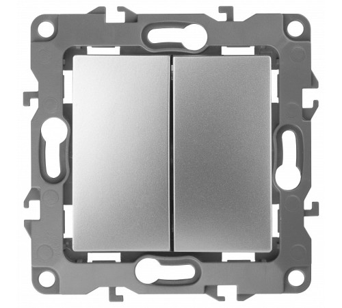 Переключатель двухклавишный без рамки Эра Эра 12 12-1104-03