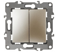 Переключатель двухклавишный без рамки Эра Эра 12 12-1104-04